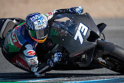 Álex Márquez auf der 2022-Honda in Jerez