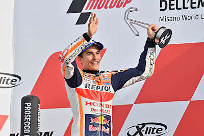 Marc Márquez beim Sieg in Misano am 24. Oktober