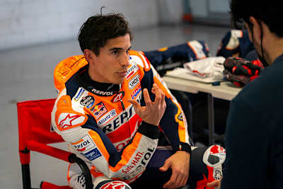 Marc Márquez beim Training in Barcelona