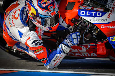 Voller Körpereinsatz bei Jorge Martin