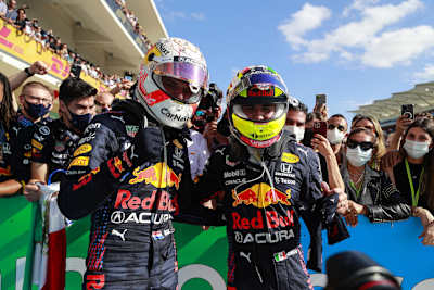 Max Verstappen und Sergio Pérez