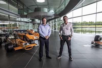 McLaren-Chef Zak Brown und Extreme E-CEO Alejandro Agag