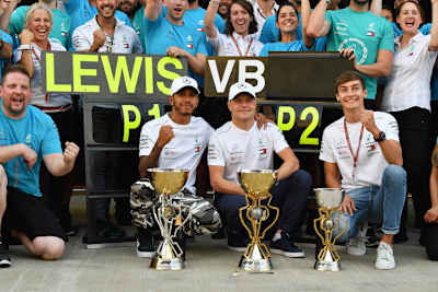 Die Mercedes-Mannschaft 2018 in Sotschi