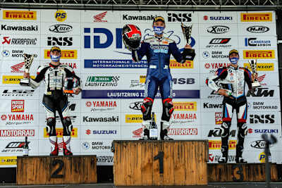 Siegerehrung bei Lauf 1