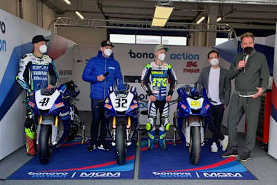 Steinmann, Marc Moser, Hobelsberger und Milan Merckelbagh (v.li.)