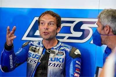 Sylvain Guintoli in seinem Hauptjob: Suzuki-Testfahrer für das MotoGP-Werksteam