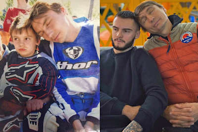 Ilya Mikhalchik mit Papa Juri