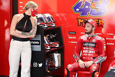 Jack Miller in Begleitung seiner Ruby: Der Aussie hielt gut mit