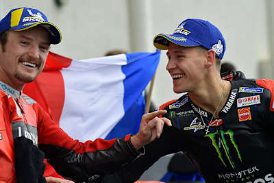 Jack Miller, Sieger in Jerez und Le Mans, mit Fabio Quartararo