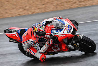 Jack Miller im nassen FP1 in Le Mans 