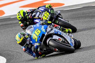 MotoGP-Champion Joan Mir gefolgt vom achtfachen Weltmeister Valentino Rossi