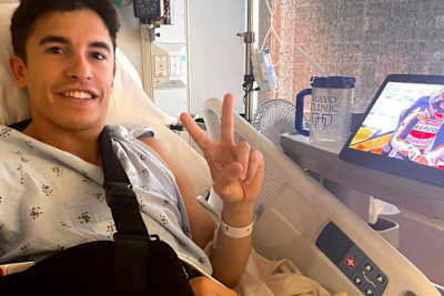 Fototermin 2021: Marc Márquez saß nur auf dem stehenden MotoGP-Bike