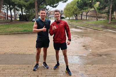 Jan Mohr (re.) geht gerne mit Tim Eby laufen