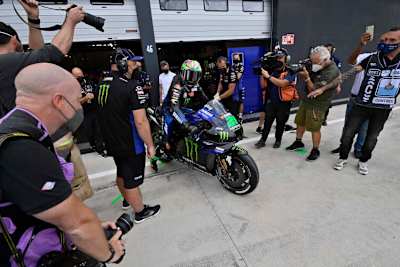 Beliebtes Fotomotiv: Franco Morbidelli auf der Werks-M1