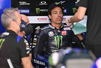 Franco Morbidelli in der Yamaha-Box