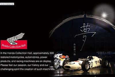 Da kommt man zu normalen Zeiten kaum mal hin: Honda Collection Hall in Motegi/Japan