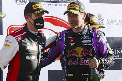 Sébastien Ogier und Sébatien Loeb in Monte Carlo
