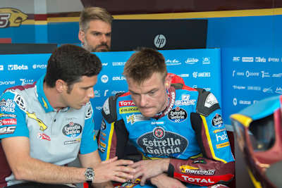 Joan Olivé und Sam Lowes beim Katar-GP 2020.