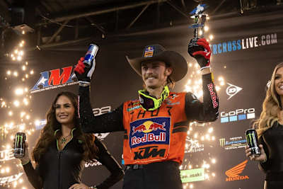 Aaron Plessinger stand zum zweiten Mal in seiner Karriere auf einem 450er Supercross-Podium