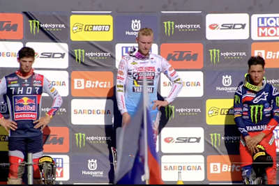 Calvin Vlaanderen gewann den Grand-Prix of Sardegna vor Jorge Prado und Glenn Coldenhoff