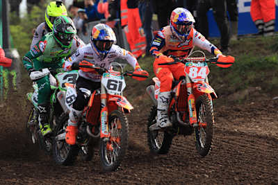 Prado (#61), Herlings (#84) und Febvre (#3)