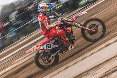 Jorge Prado stürzte in Kegums in beiden Läufen