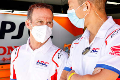 Alberto Puig mit Technical Manager Takeo Yokoyama