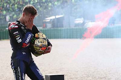 Immer wieder von den Emotionen übermannt: Fabio Quartararo