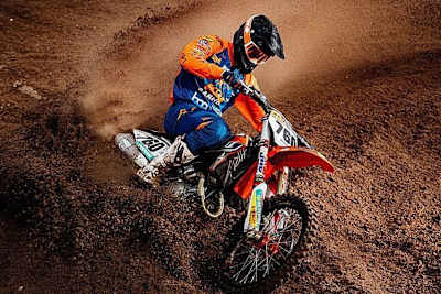 Vorjahres-Vizemeister Pascal Rauchenecker auf der Sarholz KTM startet als Mitfavorit