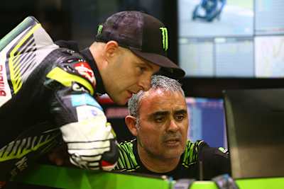 Jonathan Rea (li.) mit Pere Riba