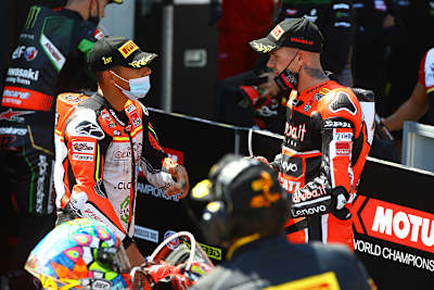 Michael Rinaldi (li.) mit Scott Redding