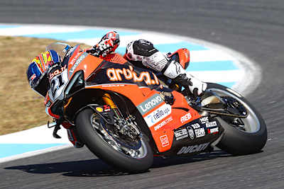 Michael Rinaldi auf der Werks-Ducati