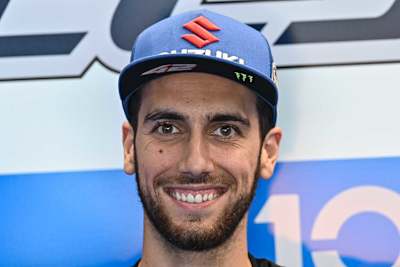 Ein gut gelaunter Alex Rins