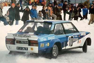 Walter Röhrl im Fiat 131 Abarth 1980
