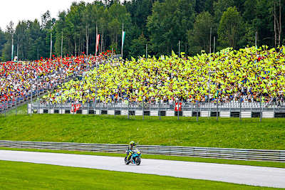 Valentino Rossi lieferte den Fans bei seinem letzten MotoGP-Rennen in Spielberg eine Show