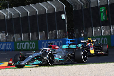 George Russell in Melbourne