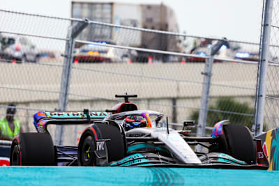 George Russell, Alexander Albon und Lando Norris