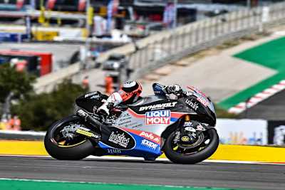 Schrötter in Aktion auf der Achterbahn von Portimão