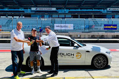 Marcel Schrötter bei seinem Lizenz-Lehrgang