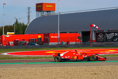 Mick Schumacher mit dem 2018er Ferrari in Fiorano