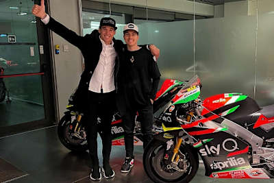 Aleix Espargaró und Maverick Viñales in Noale