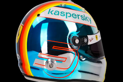 Der neue Helm von Sebastian Vettel