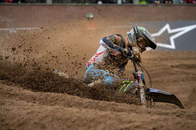 Jeremy Seewer im tiefen Sand von Lommel