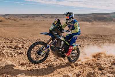 Lorenzo Santolino trumpft bei der Dakar 2022 stark auf