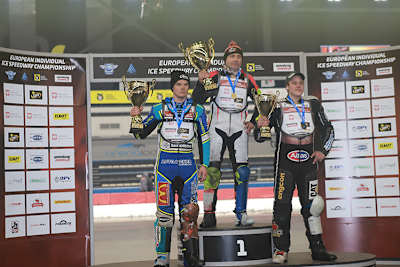 Die Top-3 der EM: Luca Bauer, Harald Simon und Jimmy Olsen (v.l.)