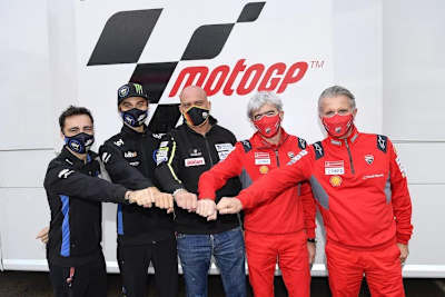 Pablo Nieto, Luca Marini, Raúl Romero, Luigi Dall’Igna und Paolo Ciabatti (v. l. n. r.)