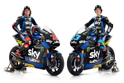 Marco Bezzecchi und Celestino Vietti im neuen Look