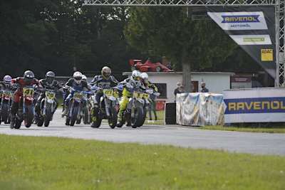 Start zu Lauf 2: Schmidt (41), Albrecht (28),  Mayerbüchler (688), Peter Banholzer (117), Deitenbach (1)
