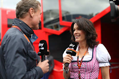 Tanja Bauer 2015 mit David Coulthard