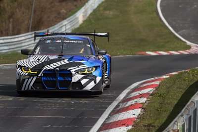 Der BMW M4 GT3 gab auf der Nordschleife Gas